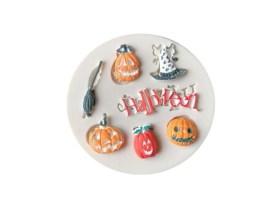 Molde silicona 7 figuras HALLOWEEN 